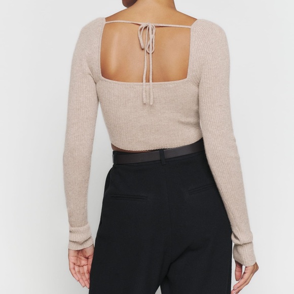 Reformation aries cropped cashmere sweater NWT - Picture 4 of 4